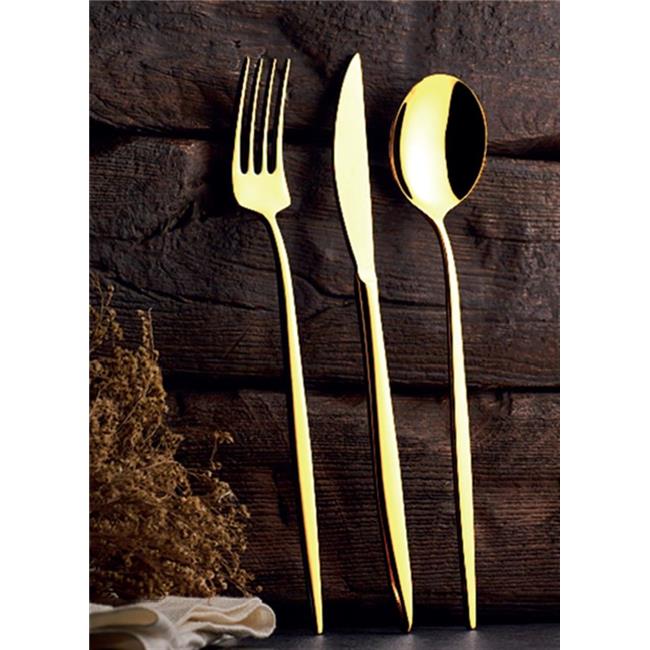 4474 DORA GOLD LİNE 84 PARÇA ÇATAL KAŞIK BIÇAK TAKIMI